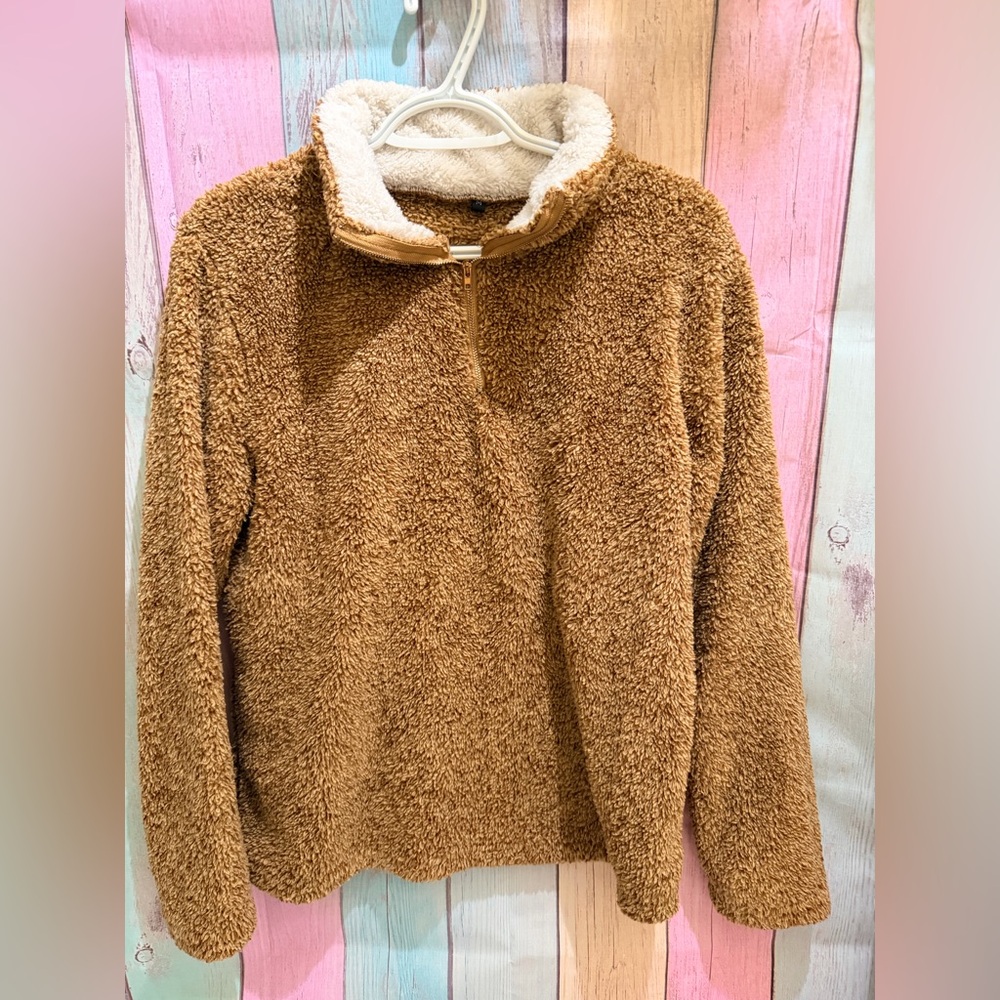 Cozy Tan Sherpa Jacket